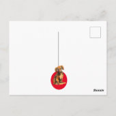 Weihnachten mit einem Wursthund! Postkarte (Rückseite)