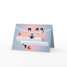 Weihnachten mit Elstern und Blasen