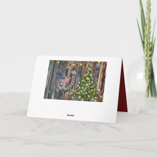 Weihnachten mit Fahne (Rückseite)