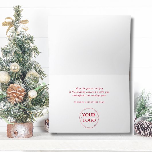 Weihnachten mit Firmenlogo