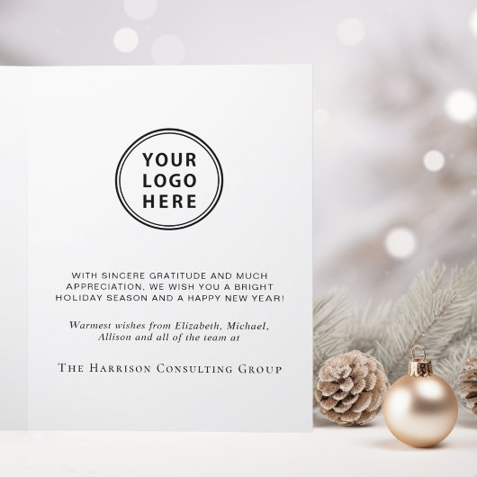 Weihnachten mit Firmenlogo