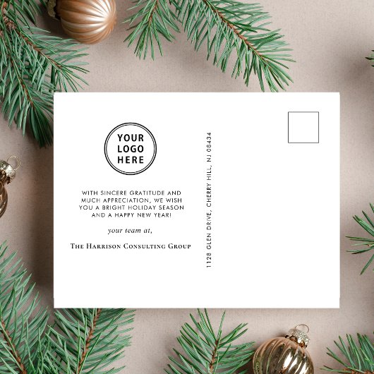 Weihnachten mit Firmenlogo