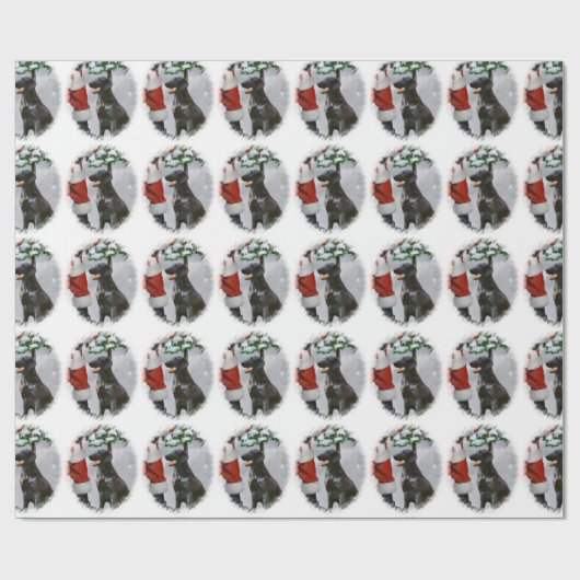 Weihnachten mit Flachbildschirm Geschenkpapier (Flach)