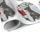 Weihnachten mit Flachbildschirm Geschenkpapier (Rolleneckpunkt)