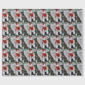 Weihnachten mit Flachbildschirm Geschenkpapier (Flach)