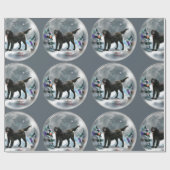 Weihnachten mit Flachbildschirm Geschenkpapier (Flach)