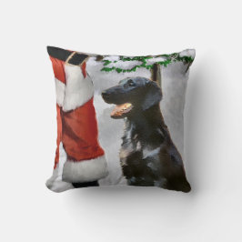 Weihnachten mit Flachbildschirm Kissen