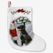 Weihnachten mit Flachbildschirm Kleiner Weihnachtsstrumpf (Vorderseite)