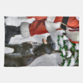 Weihnachten mit Flachbildschirm Küchentuch (Horizontal)