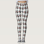 Weihnachten mit Flachbildschirm Leggings (Vorderseite)