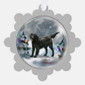 Weihnachten mit Flachbildschirm Ornament Karte (Vorderseite)