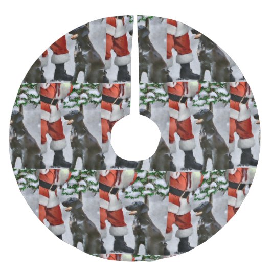 Weihnachten mit Flachbildschirm Polyester Weihnachtsbaumdecke (Vorderseite)