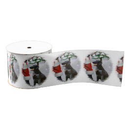 Weihnachten mit Flachbildschirm Ripsband