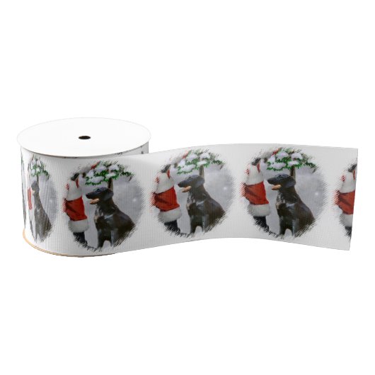 Weihnachten mit Flachbildschirm Ripsband (Spule)