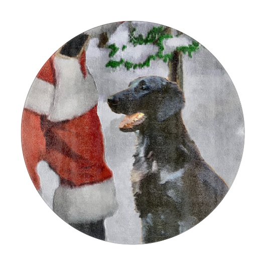 Weihnachten mit Flachbildschirm Schneidebrett (Vorderseite)