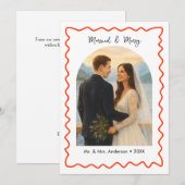  Weihnachten mit Freude - Erstes Hochzeitsfoto  (Vorne/Hinten)