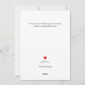  Weihnachten mit Freude - Erstes Hochzeitsfoto  (Rückseite)