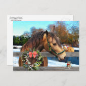 "Weihnachten mit Freunden" Postkarte (Vorne/Hinten)