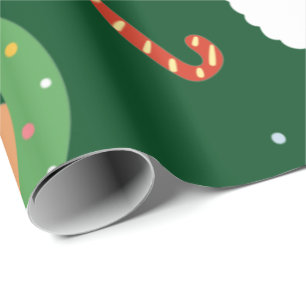 Weihnachten mit Freunden und Candy Canes Geschenkpapier