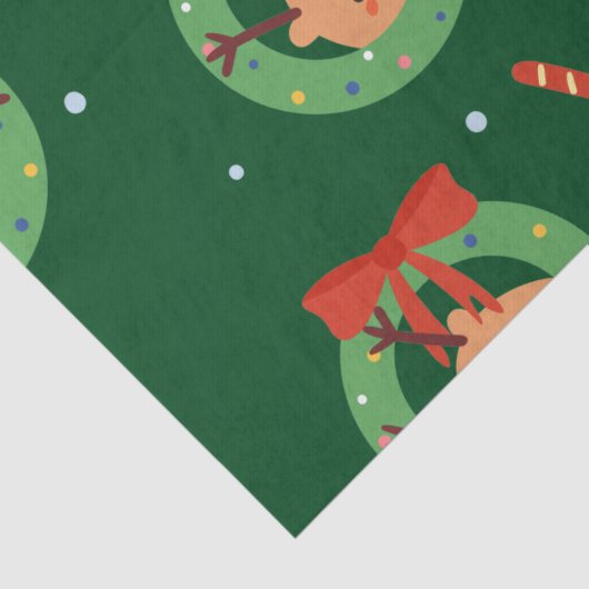 Weihnachten mit Freunden und Candy Canes Seidenpapier (Detail)