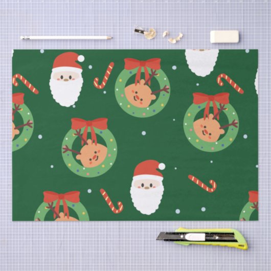 Weihnachten mit Freunden und Candy Canes Seidenpapier (Handwerk)
