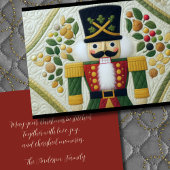 Weihnachten mit gequiltem Design Nutcracker