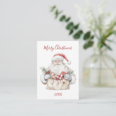 Weihnachten mit Geschenken Begleitkarte (Stehend Vorderseite)