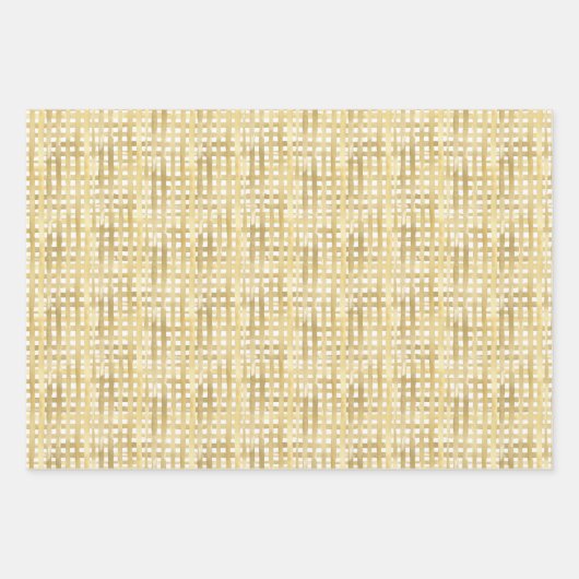 Weihnachten mit goldfarbenen Körbchen Geschenkpapier Set (Vorderseite 2)