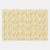 Weihnachten mit goldfarbenen Körbchen Geschenkpapier Set (Vorderseite)