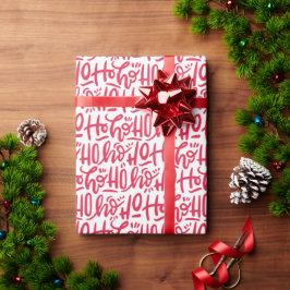 Weihnachten mit Handschrift Weihnachten Ho Ho Ho Geschenkpapier