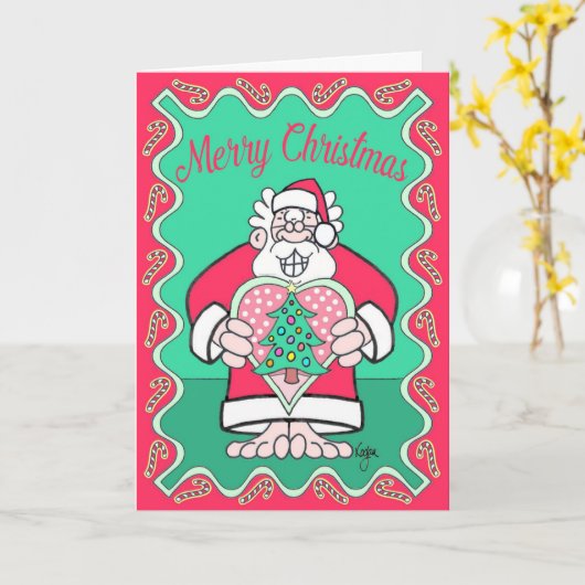 WEIHNACHTEN MIT "HERZ" Weihnachtskarte Karte (Gelbe Blume)