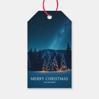Weihnachten mit himmlischen Mondphasen, Winter Nac Geschenkanhänger