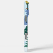 Weihnachten mit hpenguinischen Lichtern Case-Mate iPhone Hülle (Rückseite / Rechts)