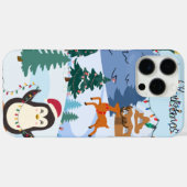 Weihnachten mit hpenguinischen Lichtern Case-Mate iPhone Hülle (Rückseite (Horizontal))