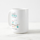 Weihnachten mit individuellem Gesang Kaffeetasse (Vorderseite Links)