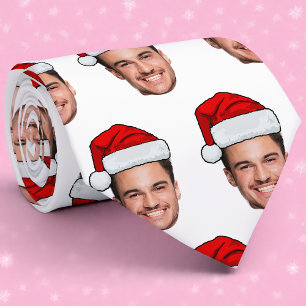 Weihnachten mit individuellem Gesichtsfoto und Wei Krawatte