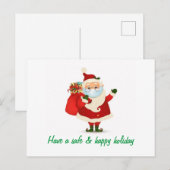 Weihnachten mit individueller Brille Postkarte (Vorne/Hinten)