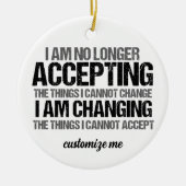 Weihnachten mit Inspiration für politische Aktivis Keramik Ornament (Vorne)