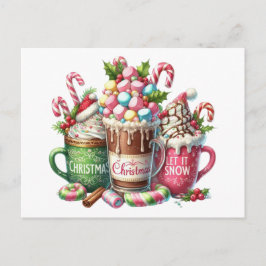 Weihnachten mit Kakao Postkarte
