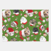 Weihnachten mit Katze und Maus Geschenkpapier Set (Vorderseite 2)