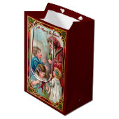 Weihnachten mit Kindern Mittlere Geschenktüte (Vorderseite Schrägansicht)