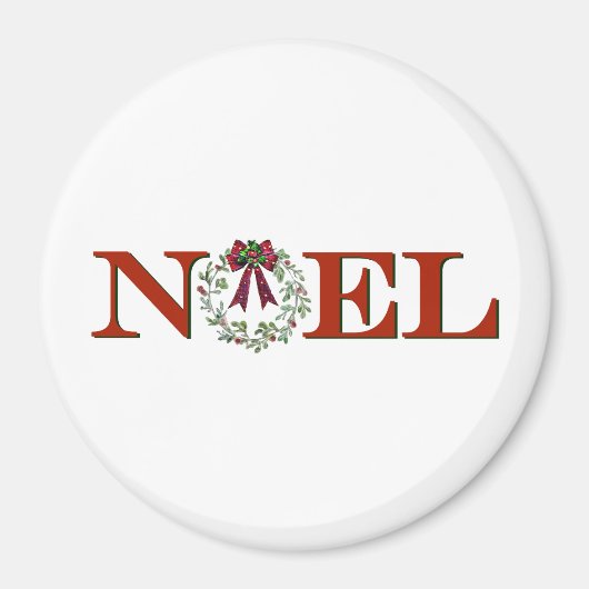 Weihnachten mit Kranz Magnet (Vorne)