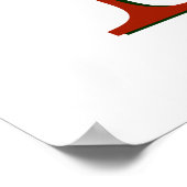 Weihnachten mit Kranz Poster (Ecke)