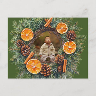 Weihnachten mit Kranzfoto personalisieren