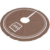 Weihnachten mit kundenspezifischen Firmenlogos Polyester Weihnachtsbaumdecke (Schrägansicht)