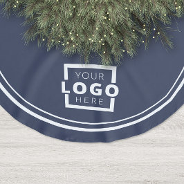 Weihnachten mit kundenspezifischen Firmenlogos Polyester Weihnachtsbaumdecke
