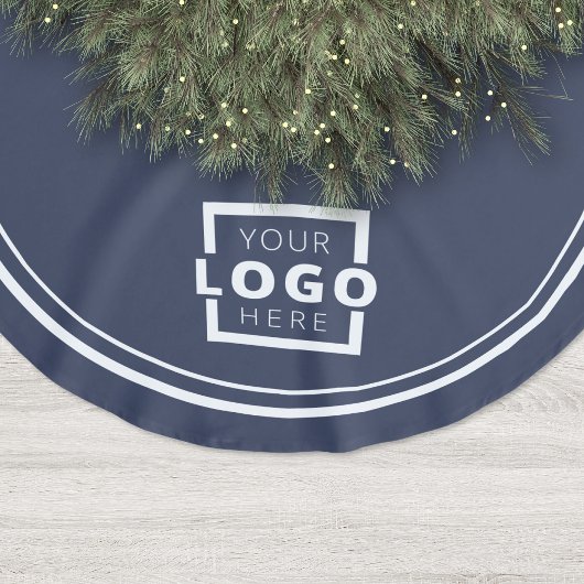Weihnachten mit kundenspezifischen Firmenlogos Polyester Weihnachtsbaumdecke