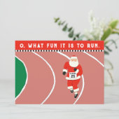 Weihnachten mit Lauf-Thema (Stehend Vorderseite)