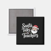 Weihnachten mit Lehrern Magnet (Vorderseite/Rückseite)