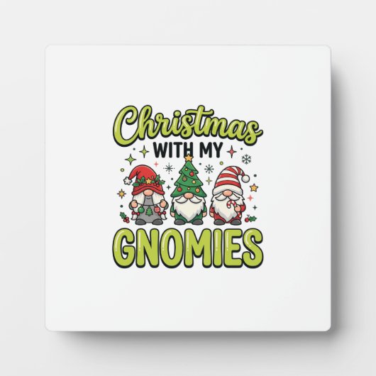 Weihnachten mit meinem Gnom-Design Fotoplatte (Vorderseite)